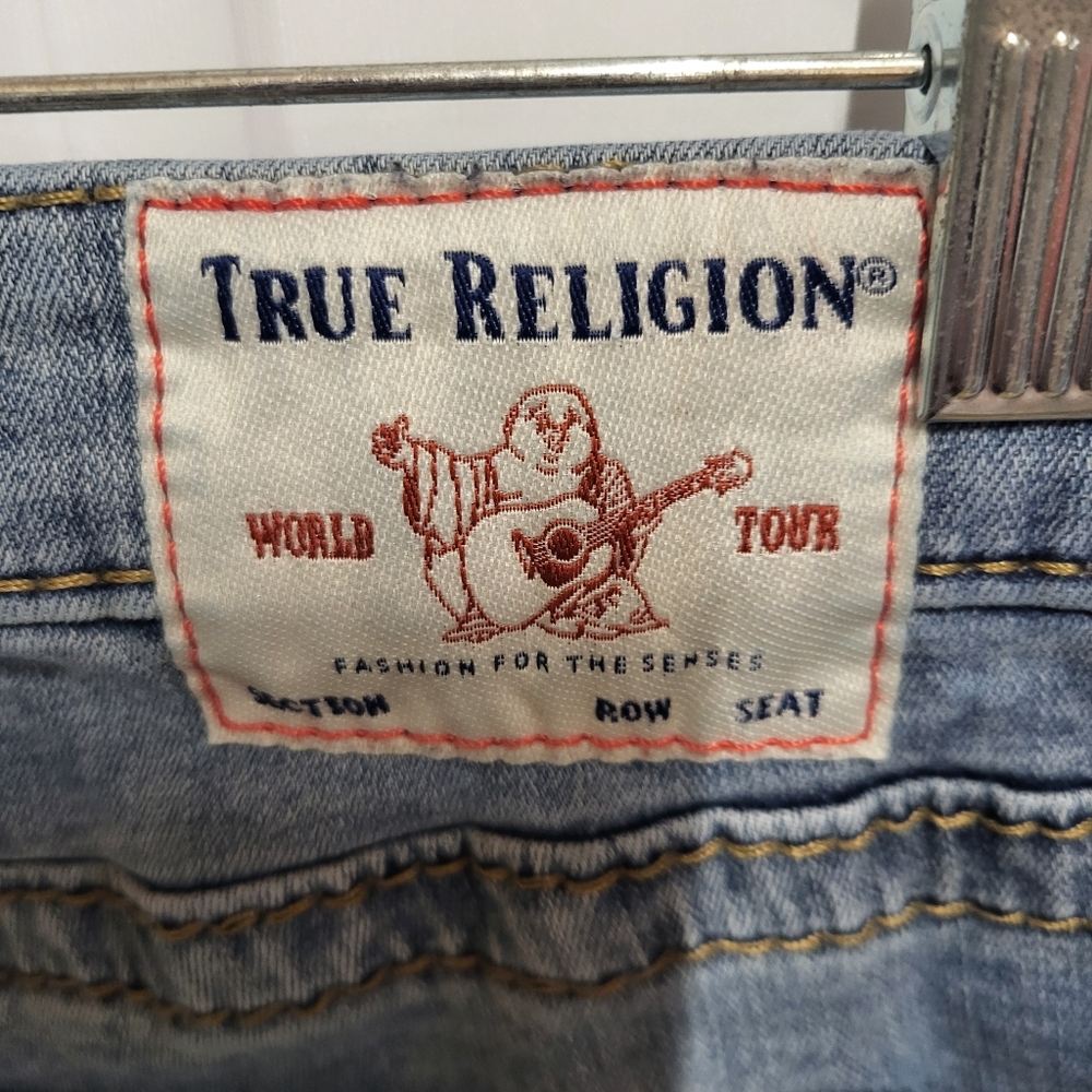 True Religion Jeans Women‎ Blue JENNIE Curvy Super Skinny Mid Rise Size 30 - Picture 9 of 11